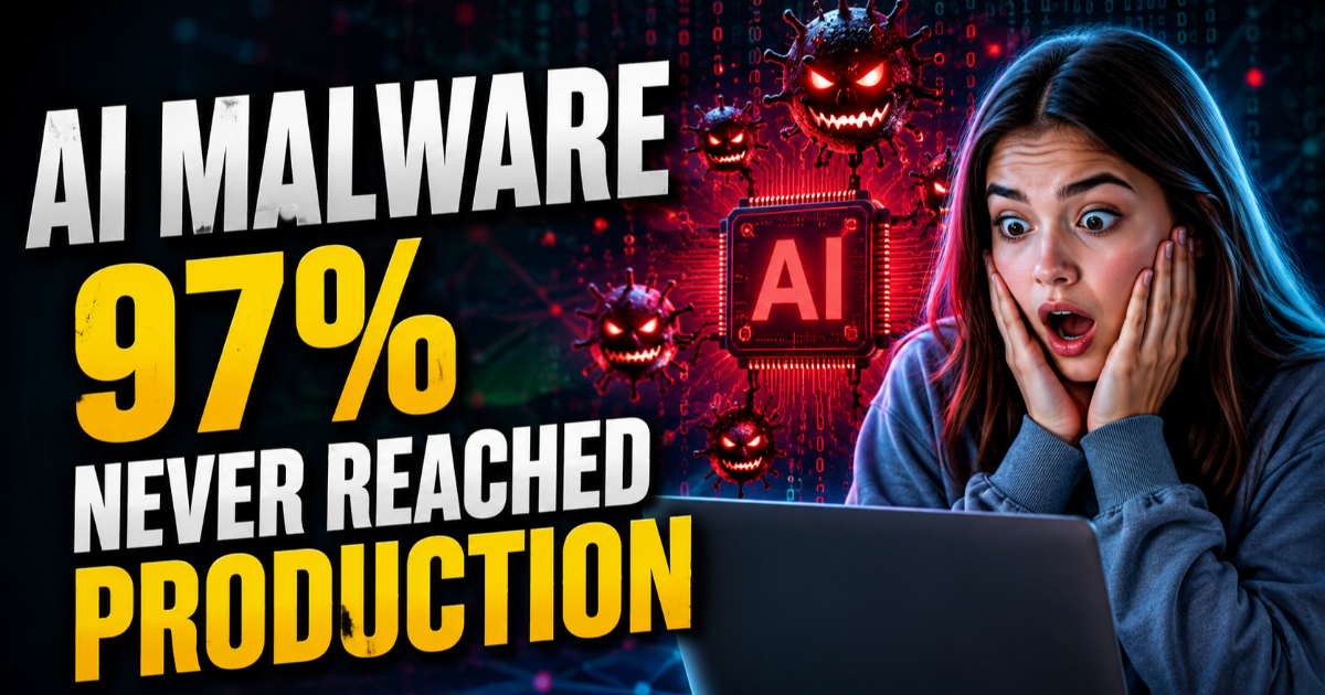 AI Malware: 97% of Samples Never Reached Production