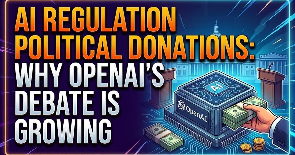 AI Regulation Political Donations: Why OpenAI’s Debate Is Growing