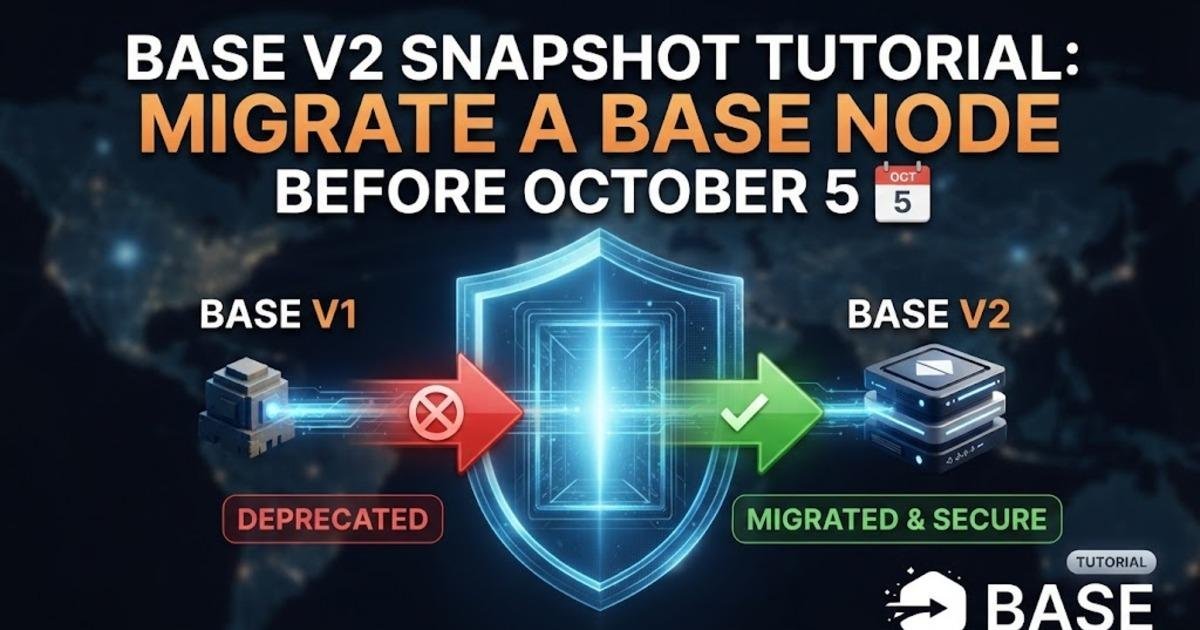 Base V2 Snapshot Tutorial: Migrate a Base Node Before October 5