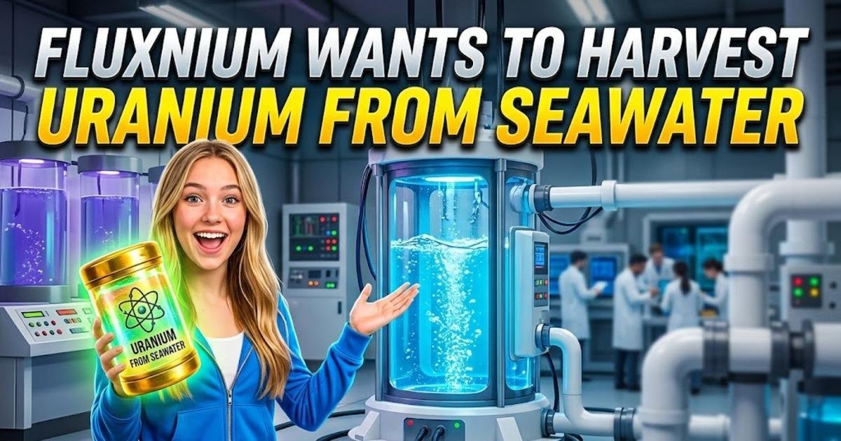 Fluxnium Wants to Harvest Uranium From Seawater