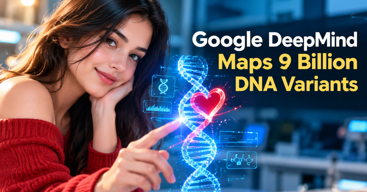 Google DeepMind Maps 9 Billion DNA Variants With AI