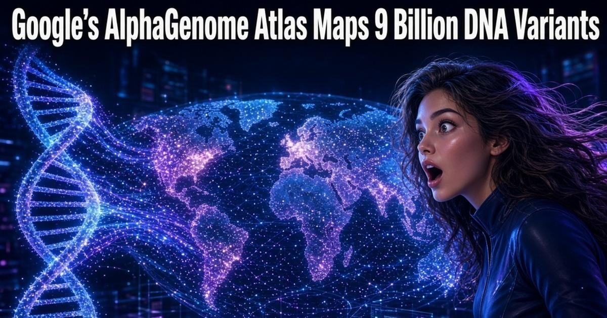 Google’s AlphaGenome Atlas Maps 9 Billion DNA Variants