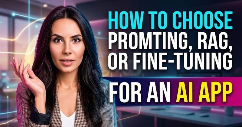 How to Choose Prompting, RAG, or Fine-Tuning for an AI App