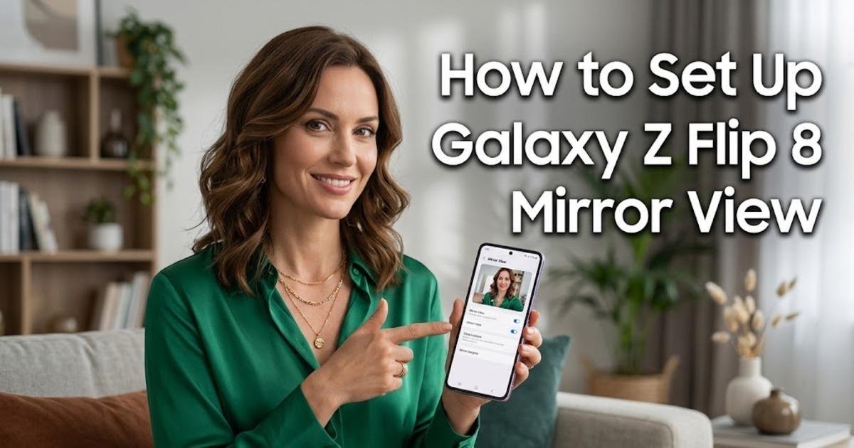 How to Set Up Galaxy Z Flip 8 Mirror View