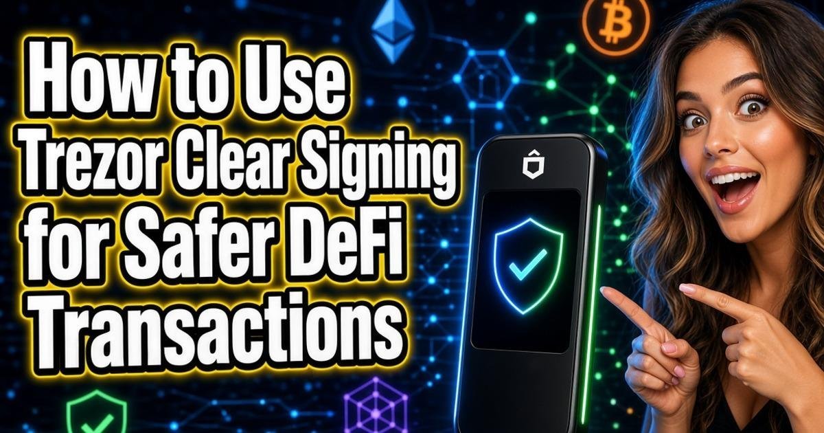 How to Use Trezor Clear Signing for Safer DeFi Transactions