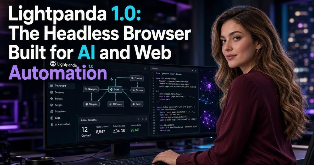 Lightpanda 1.0: The Headless Browser Built for AI and Web Automation