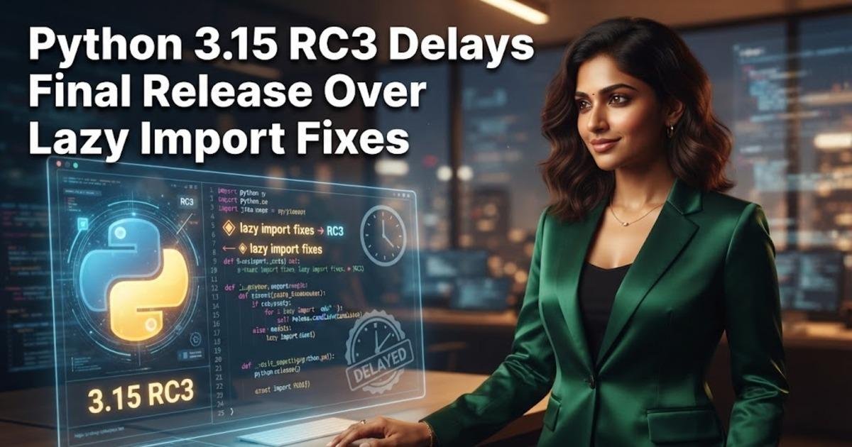 Python 3.15 RC3 Delays Final Release Over Lazy Import Fixes