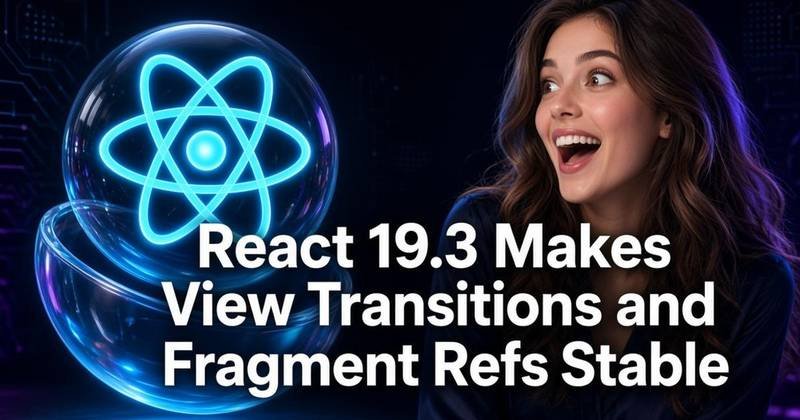 React 19.3 Makes View Transitions and Fragment Refs Stable