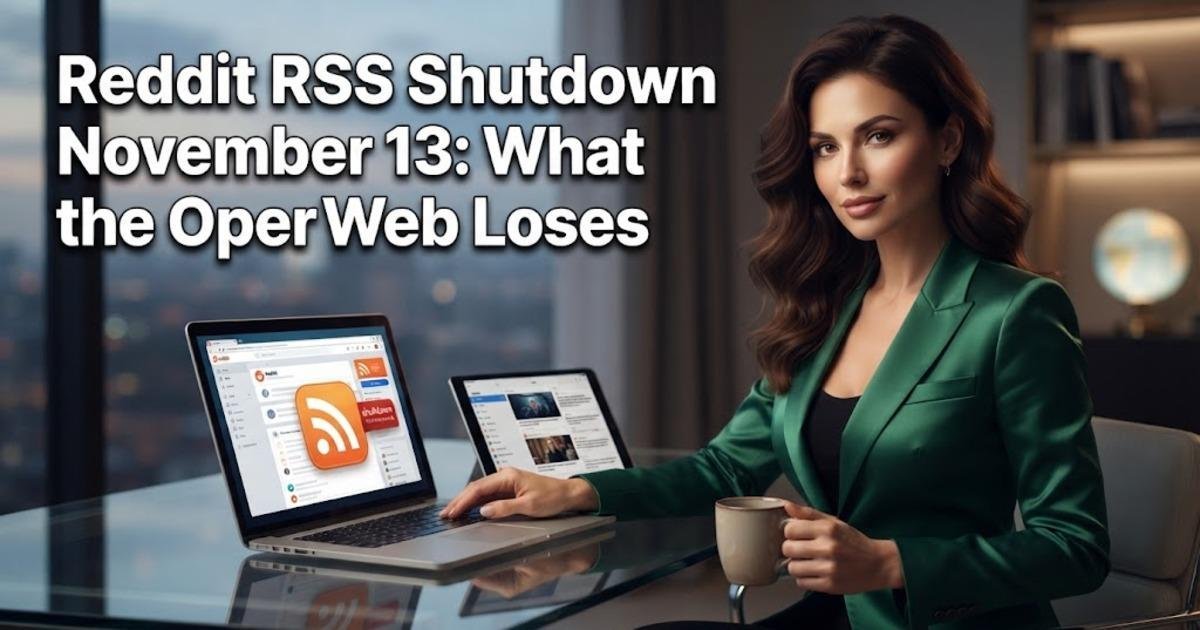 Reddit RSS Shutdown November 13: What the Open Web Loses