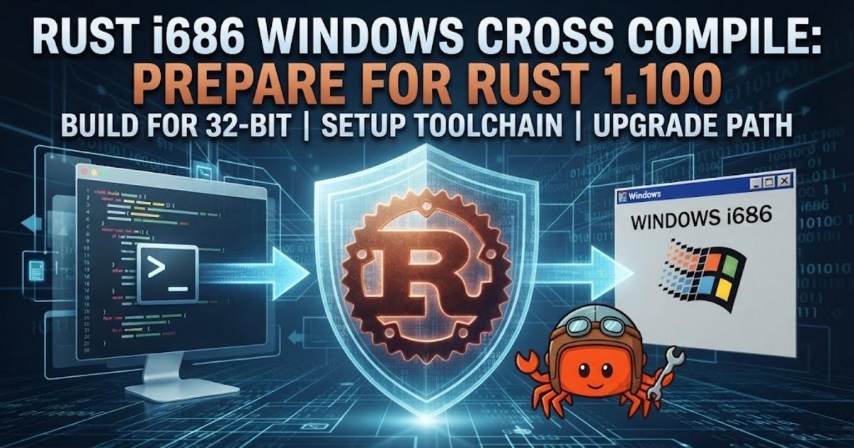 Rust i686 Windows Cross Compile: Prepare for Rust 1.100