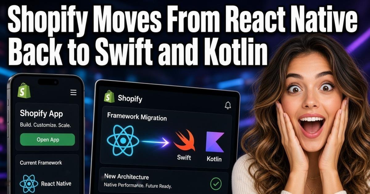 Shopify Moves From React Native Back to Swift and Kotlin