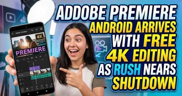 Adobe Premiere Android Arrives With Free 4K Editing as Rush Nears Shutdown