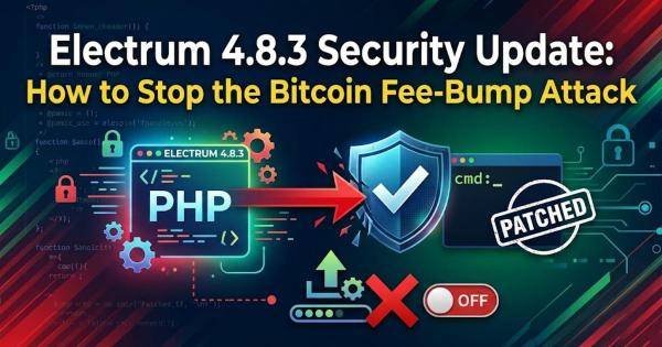 Electrum 4.8.3 Security Update: How to Stop the Bitcoin Fee-Bump Attack