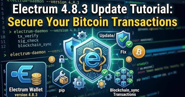 Electrum 4.8.3 Update Tutorial: Secure Your Bitcoin Transactions
