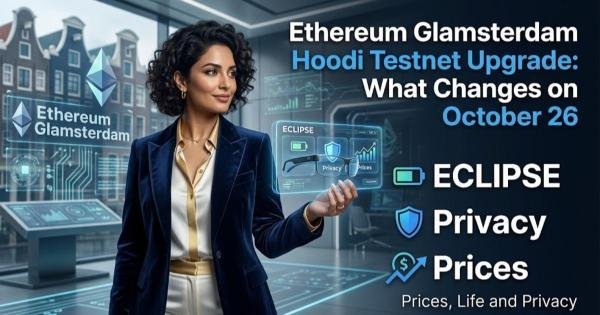 Ethereum Glamsterdam Hoodi Testnet Upgrade: What Changes on October 26