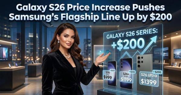 Galaxy S26 Price Increase Pushes Samsung’s Flagship Line Up by $200