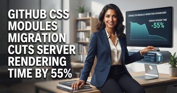 GitHub CSS Modules Migration Cuts Server Rendering Time by 55%
