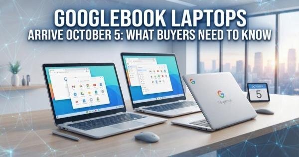 Googlebook Laptops Arrive October 5: What Buyers Need to Know