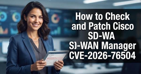 How to Check and Patch Cisco SD-WAN Manager CVE-2026-76504