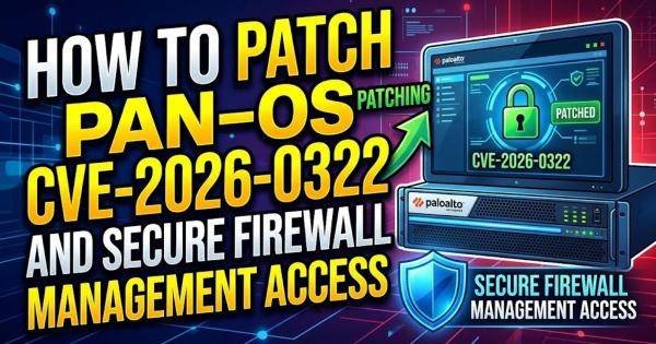 How to Patch PAN-OS CVE-2026-0322 and Secure Firewall Management Access