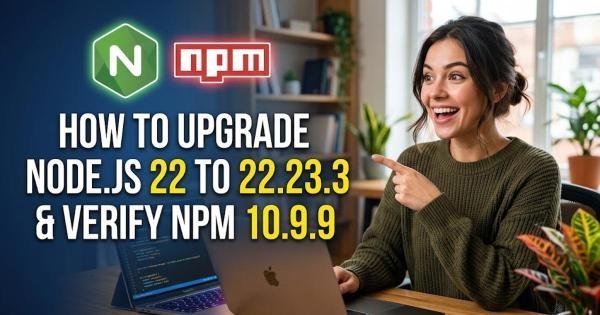 How to Upgrade Node.js 22 to 22.23.3 and Verify npm 10.9.9