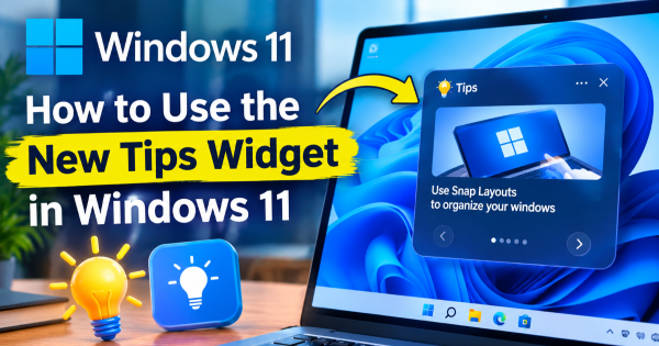 How to Use the New Tips Widget in Windows 11