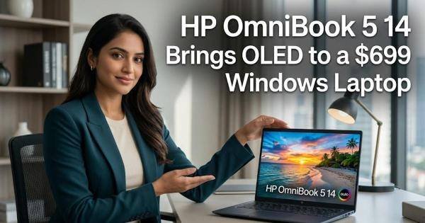 HP OmniBook 5 14 Brings OLED to a $699 Windows Laptop