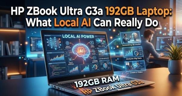 HP ZBook Ultra G3a 192GB Laptop: What Local AI Can Really Do