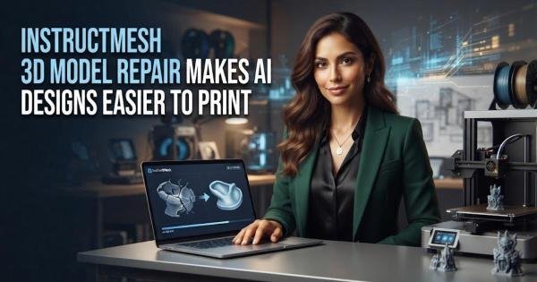 InstructMesh 3D Model Repair Makes AI Designs Easier to Print