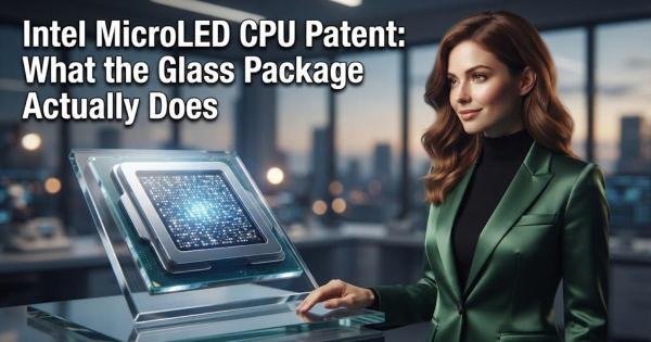 Intel MicroLED CPU Patent: What the Glass Package Actually Does
