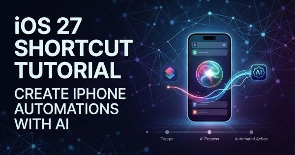 iOS 27 Shortcut Tutorial: Create iPhone Automations With AI