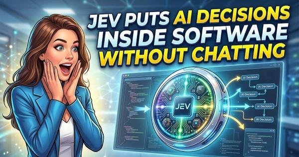 Jev Puts AI Decisions Inside Software Without Chatting