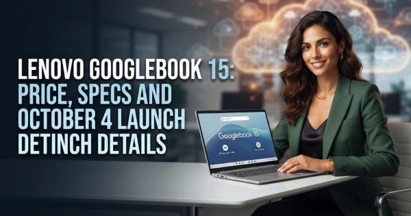 Lenovo Googlebook 15: Price, Specs and October 4 Launch Details
