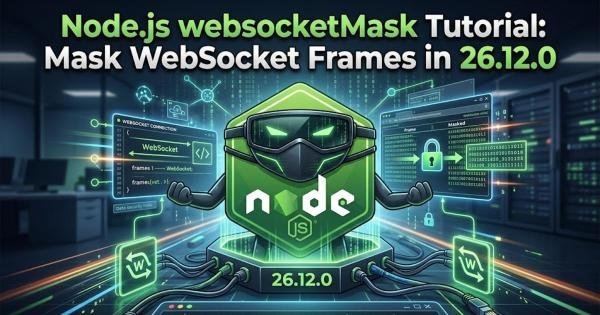 Node.js websocketMask Tutorial: Mask WebSocket Frames in 26.12.0