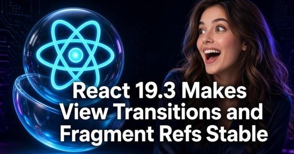 React 19.3 Makes View Transitions and Fragment Refs Stable