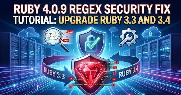 Ruby 4.0.9 Regex Security Fix Tutorial: Upgrade Ruby 3.3 and 3.4