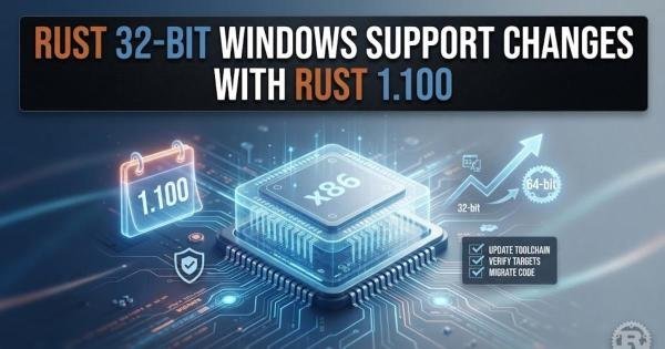 Rust 32-bit Windows Support Changes With Rust 1.100