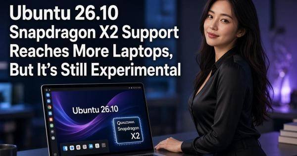 Ubuntu 26.10 Snapdragon X2 Support Reaches More Laptops, But It’s Still Experimental