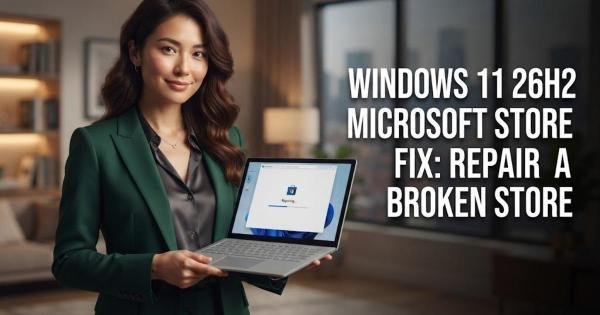 Windows 11 26H2 Microsoft Store Fix: Repair a Broken Store