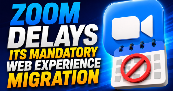 Zoom Delays Its Mandatory Web Experience Migration