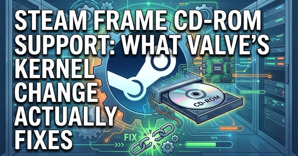 Steam Frame CD-ROM Support: What Valve’s Kernel Change Actually Fixes