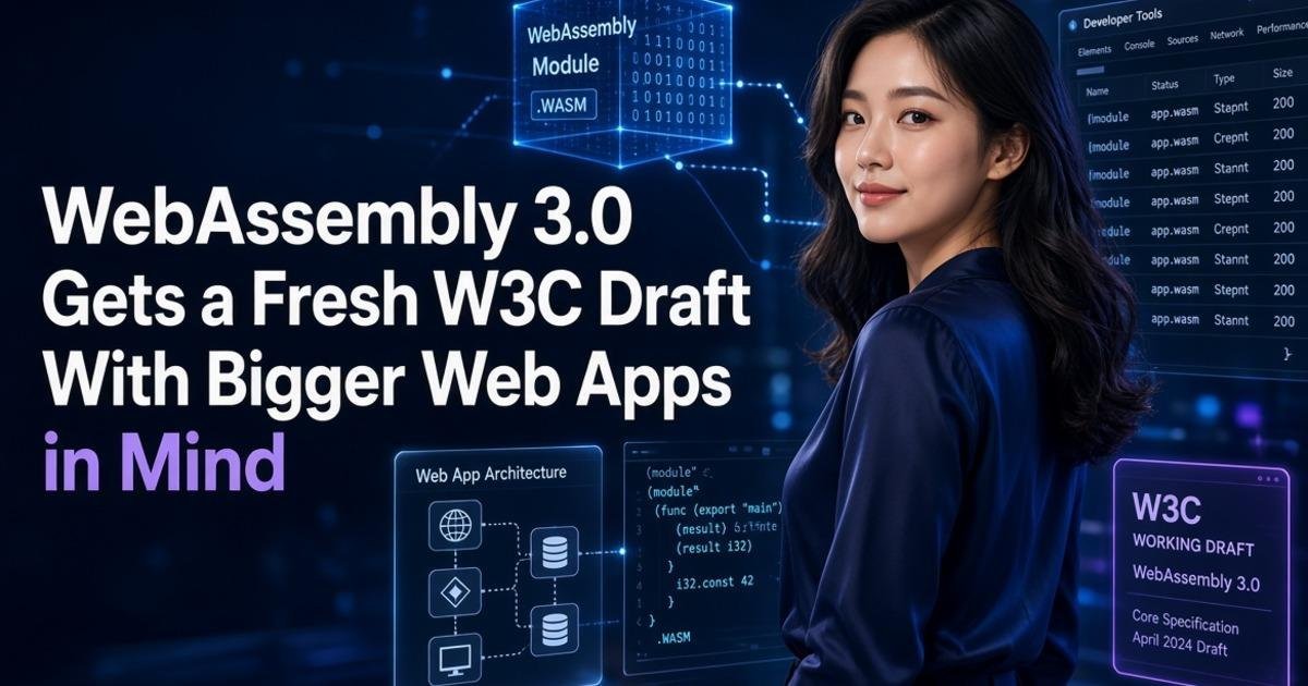 WebAssembly 3.0 Gets a Fresh W3C Draft With Bigger Web Apps in Mind