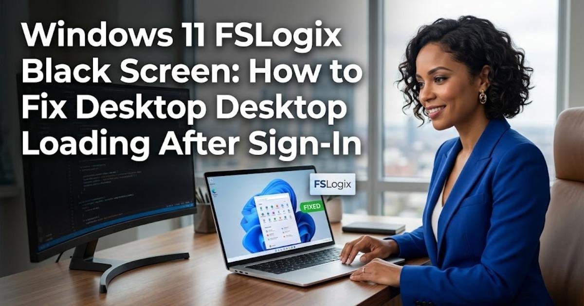 Windows 11 FSLogix Black Screen: How to Fix Desktop Loading After Sign-In